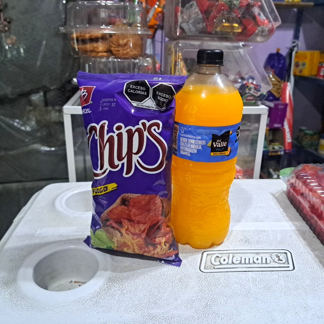 Chips mas 1/4 de Carnitas
