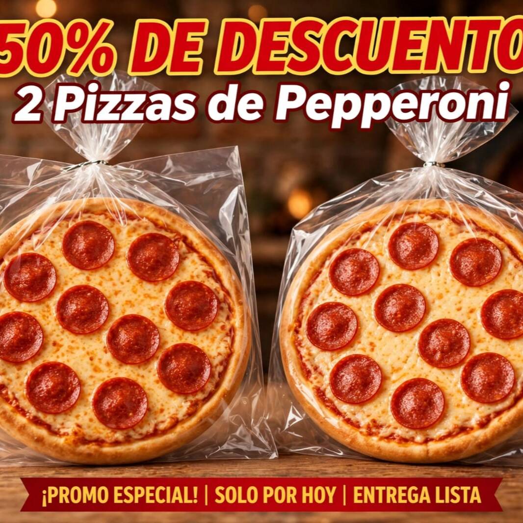 2 Pizzas de Pepperoni
