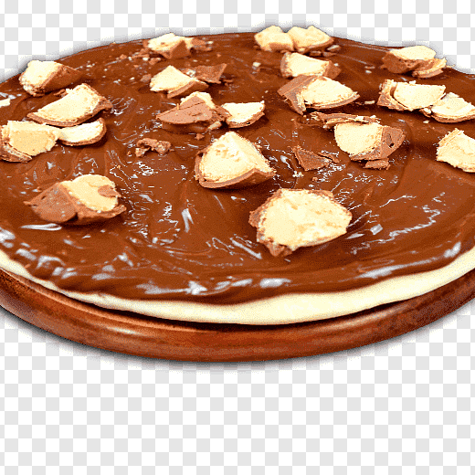 Massa Artesanal Fresca Coberta Com Chocolate Ao Leite E Pedaços De Bombom Sonho de Valsa