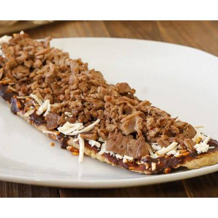 Huarache Bistec + papas fritas