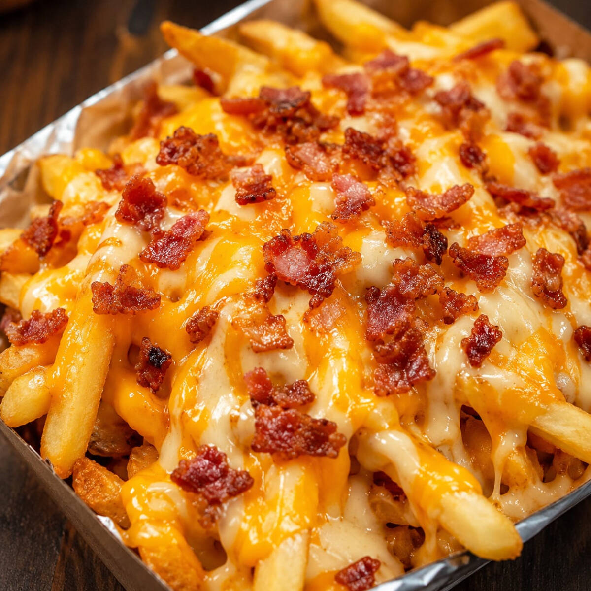 PAPAS YAHOO CON QUESO Y TOCINO