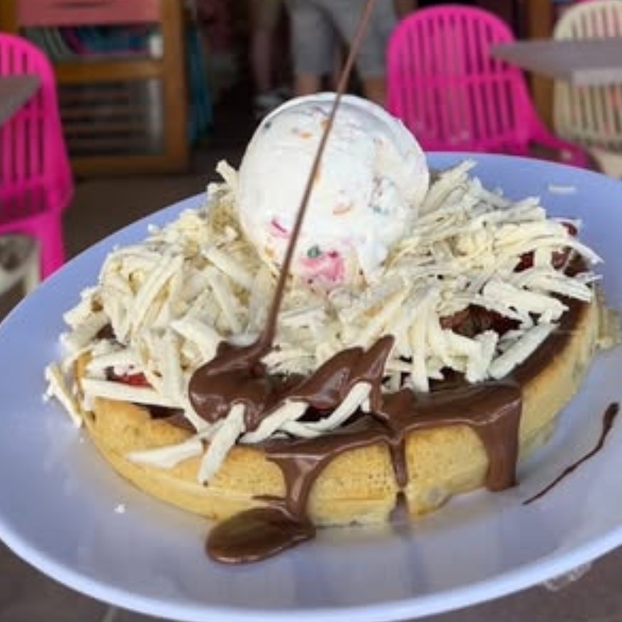 Waffle con Queso