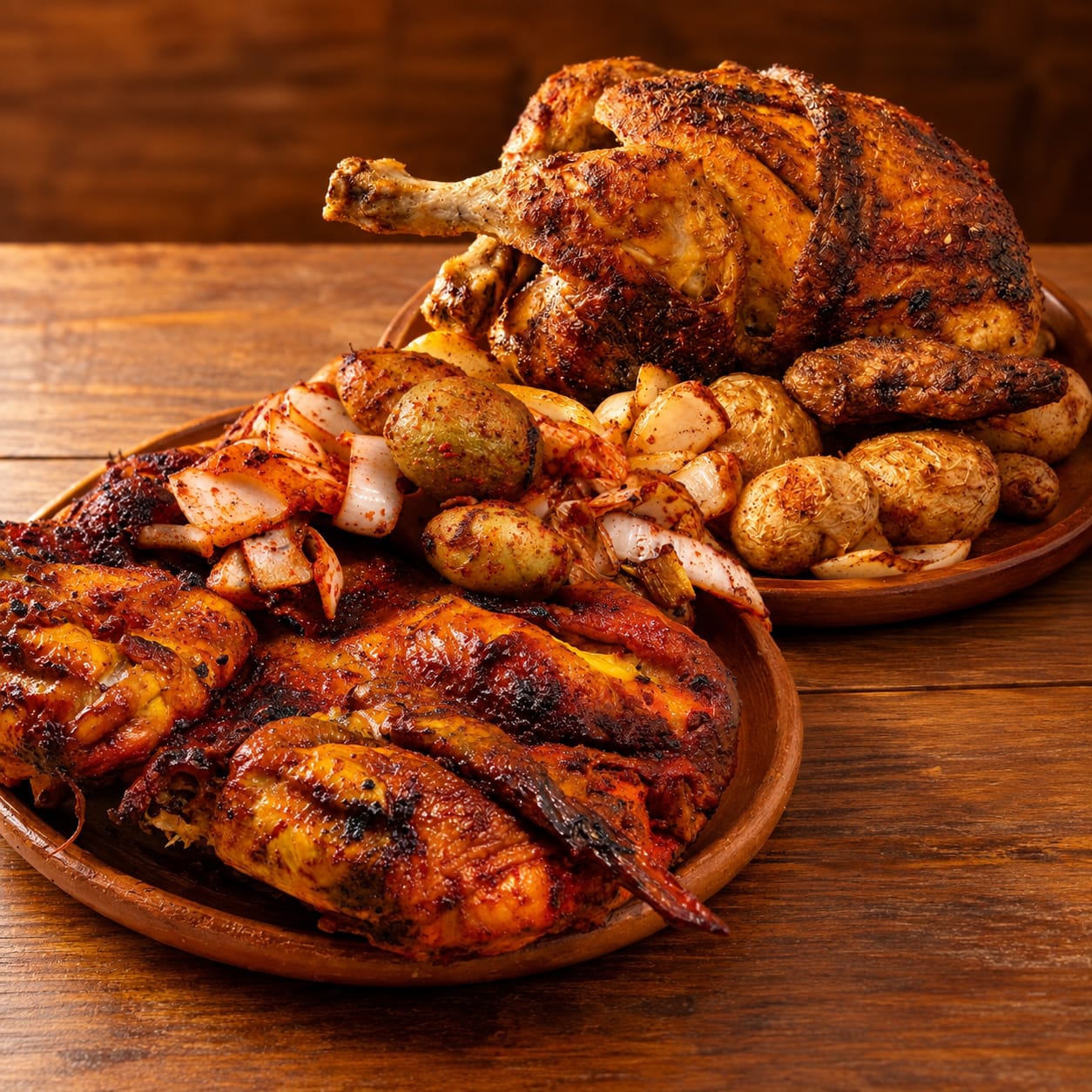 2 POLLOS RANCHERO Y ROSTIZADO + GUARNICIONES