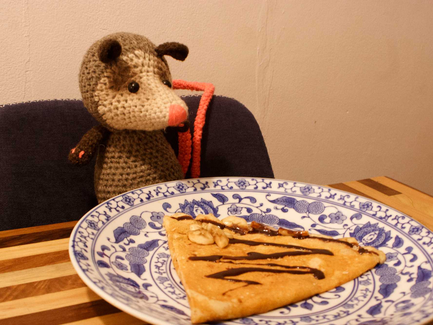 Crepa Plátano con Chocolate Semiamargo