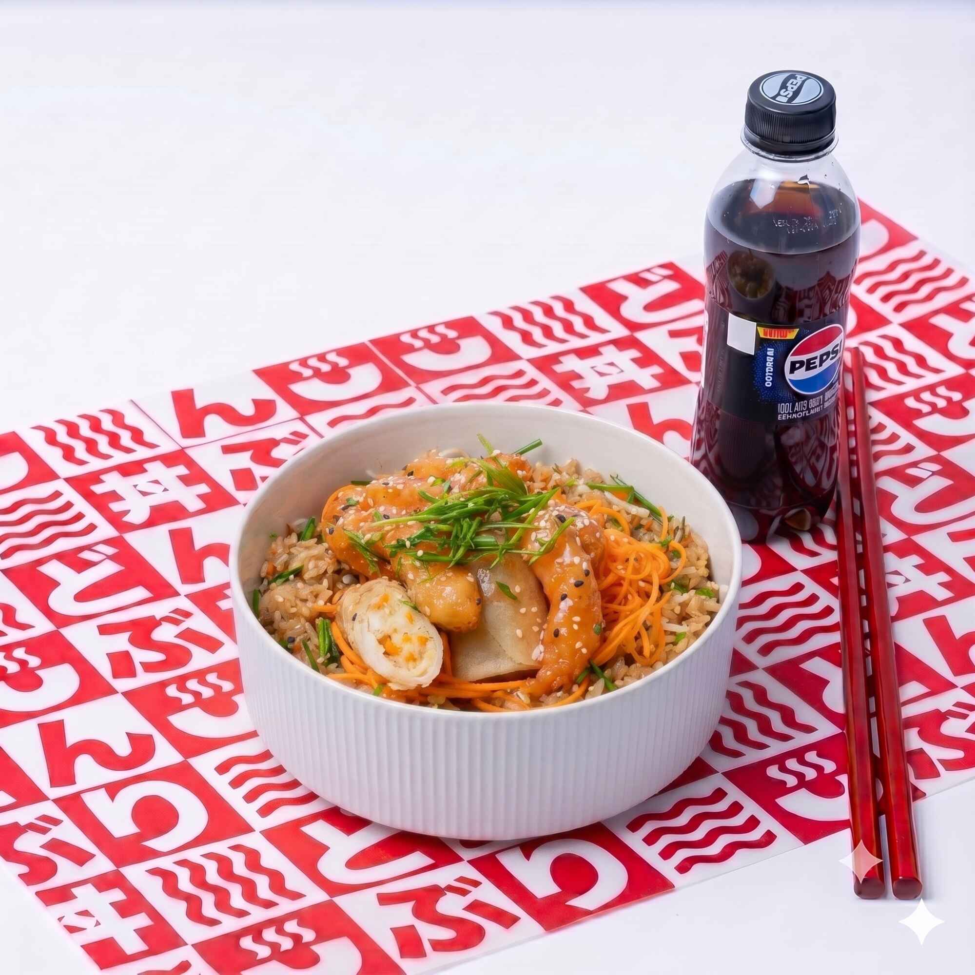 Combo Donburi Arroz Camarones Agridulces