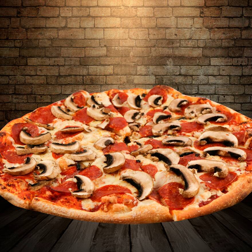 Pizza Gourmet Pepperoni & Champiñones Alto C