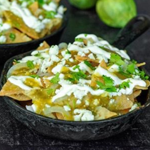Chilaquiles Verdes Con Pollo