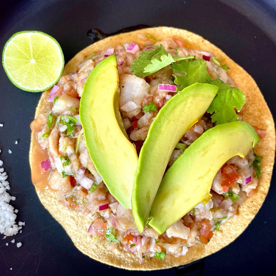 Tostada Ceviche de Pescado