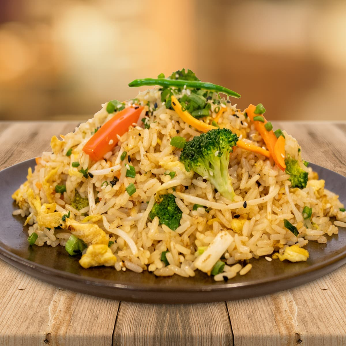 arroz chino vejetariano + gaseosa 1.5