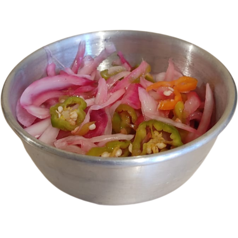 Habaneros Encurtidos Con Cebolla Morada