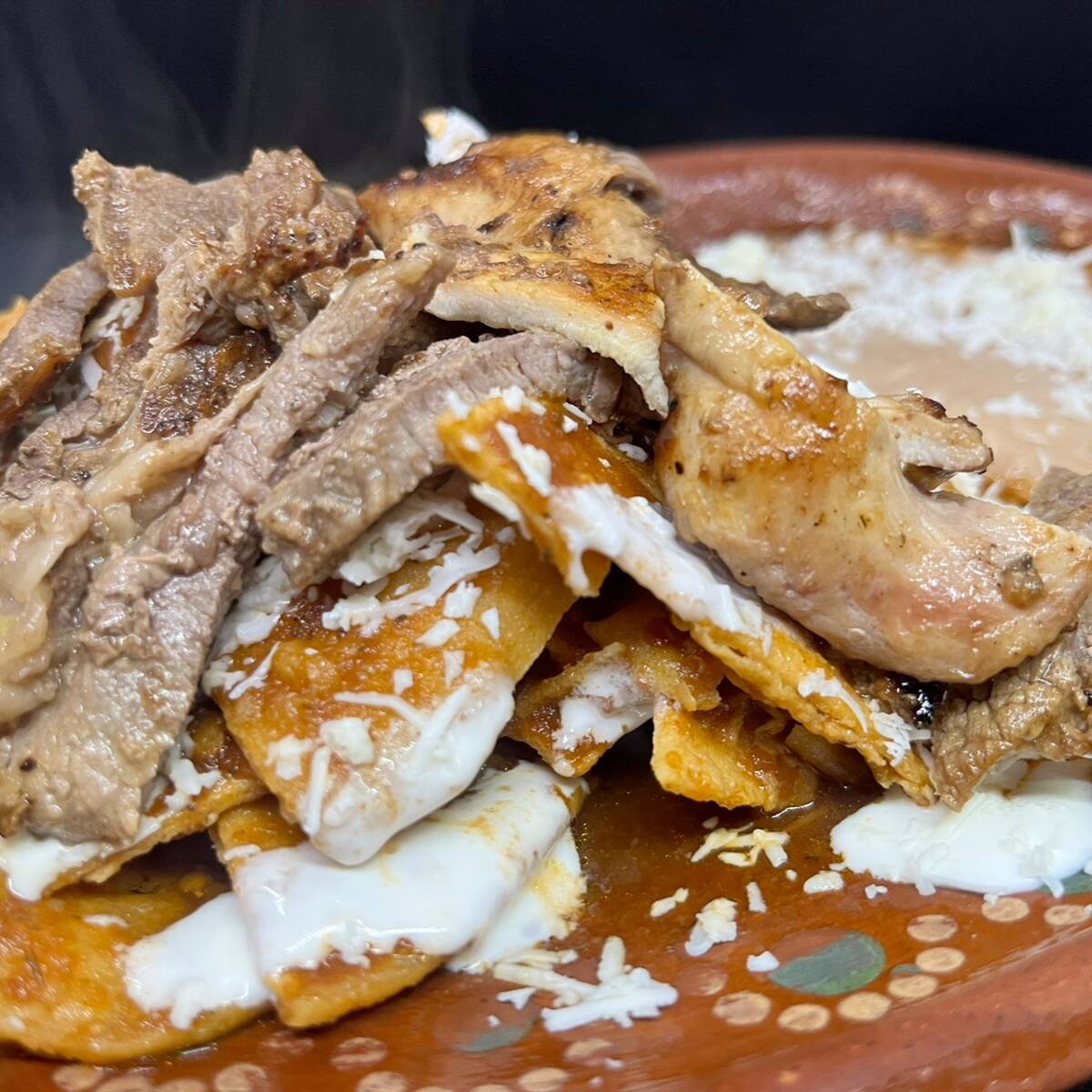 Combo Chilaquil Asada + Chocomilk