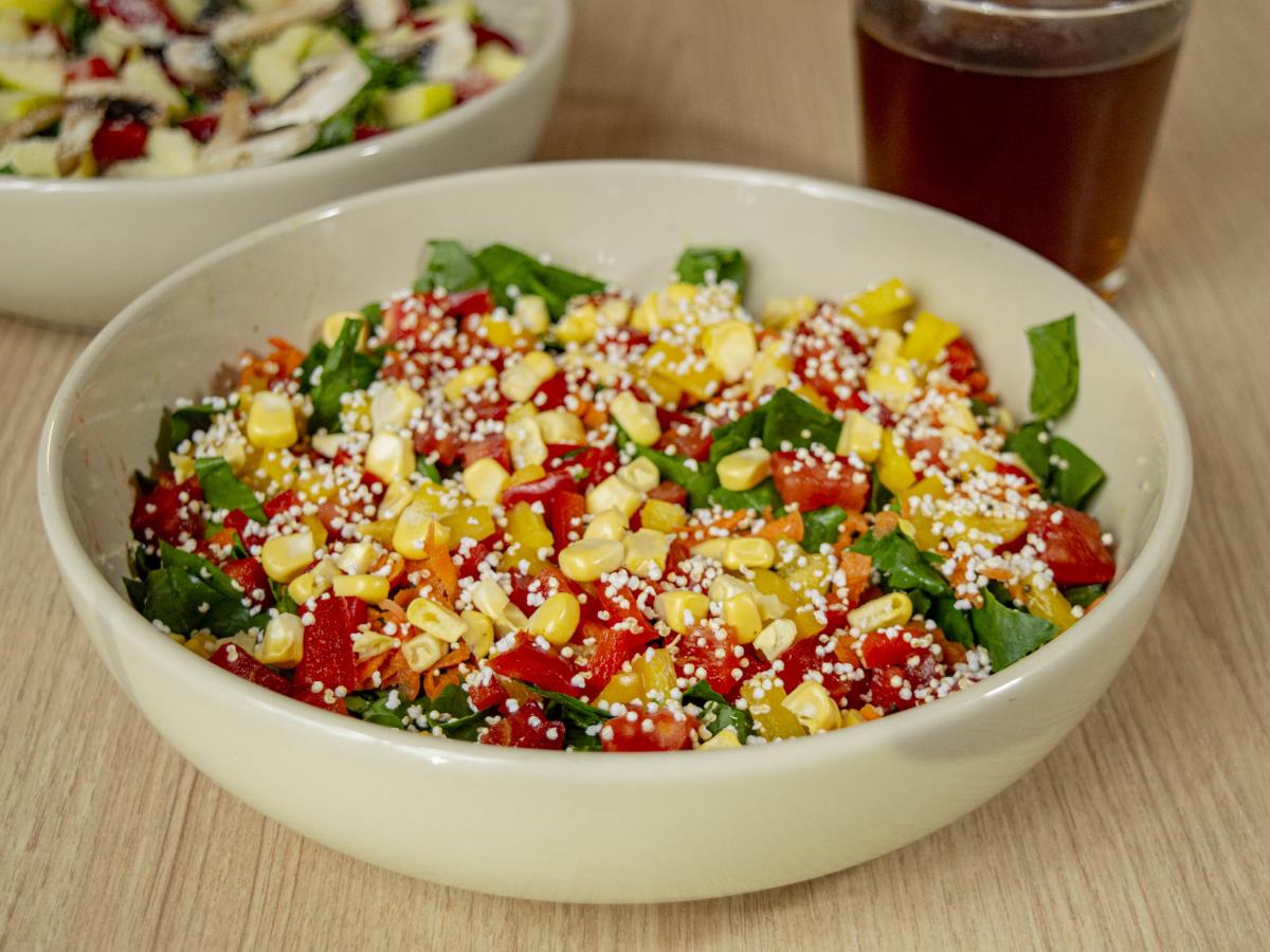 ENSALADA DE VERDURAS Y AMARANTO
