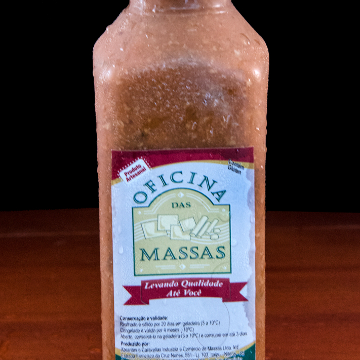 Delicioso molho artesanal. Perfeito para "o que há de melhor em massas".