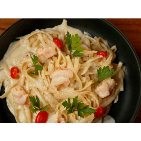 Fetuccini Cremoso de Camarón