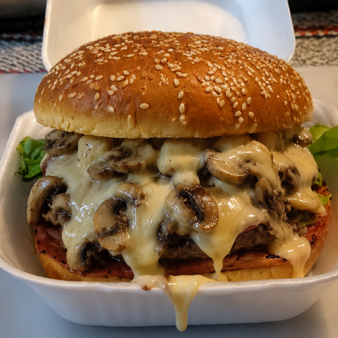 Hamburguesa Italiana (con champiñones)
