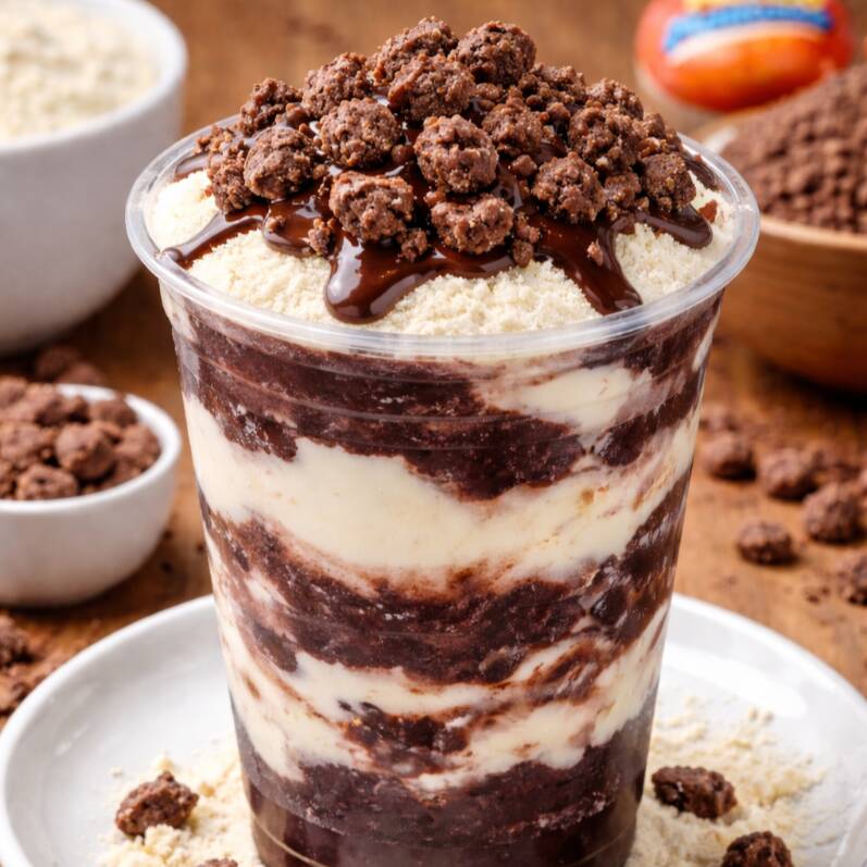 Açaí delicioso, Leite em Pó Ninho e Ovomaltine