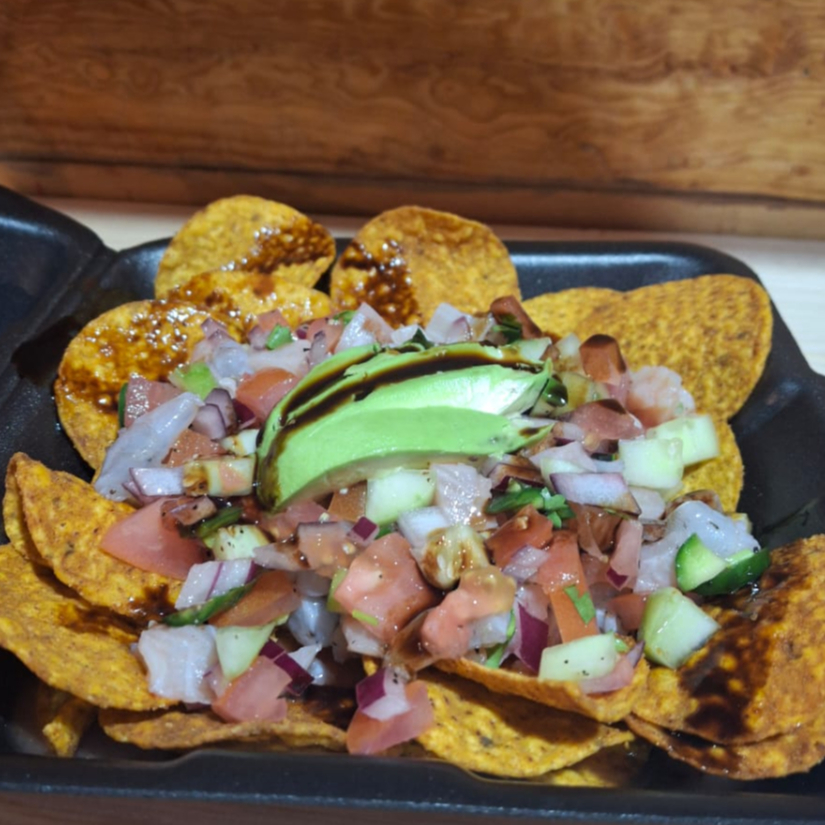 TOSTICHEVICHE DE PESCADO (VERDES)