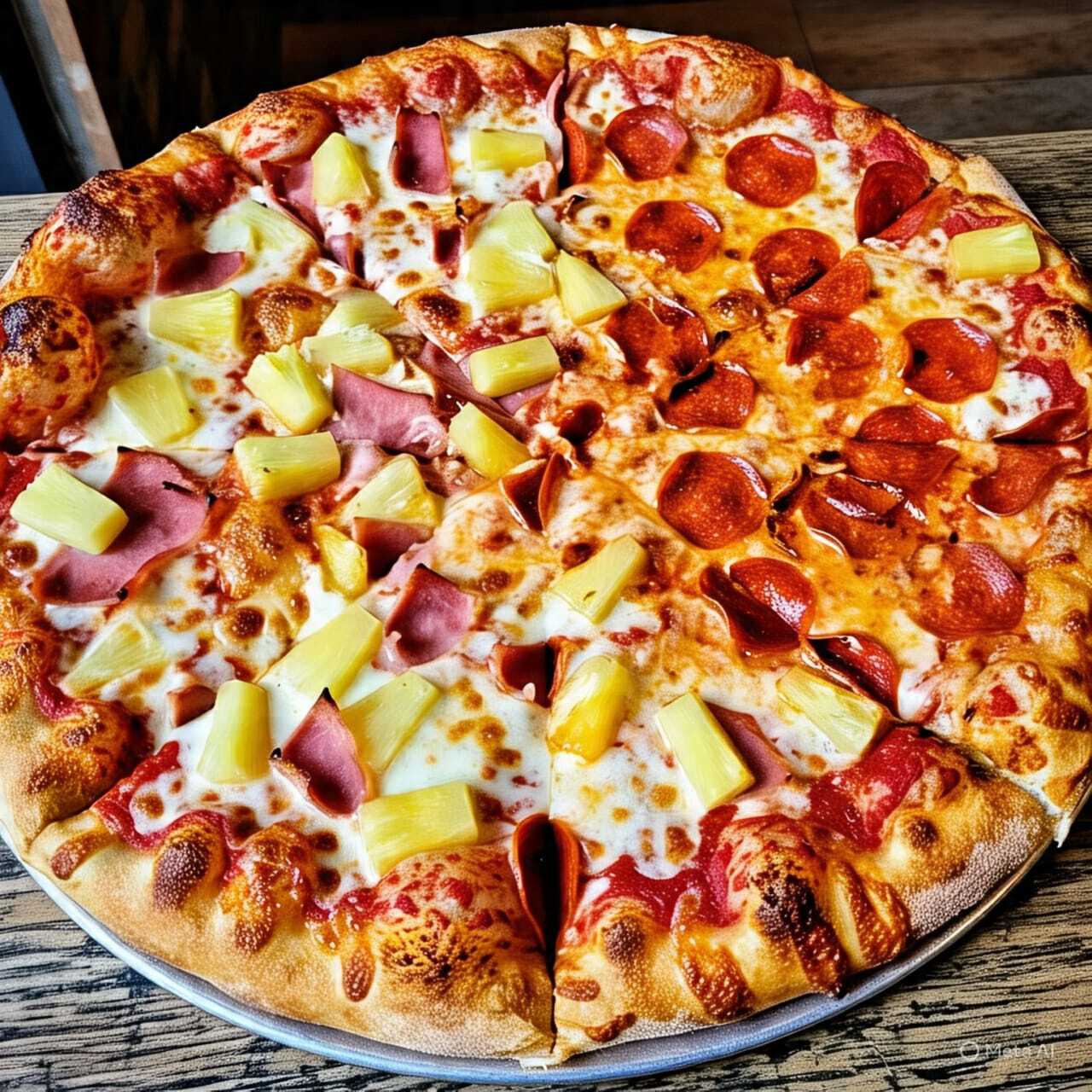 Maxi Dúo Hawaiana y Pepperoni Grande