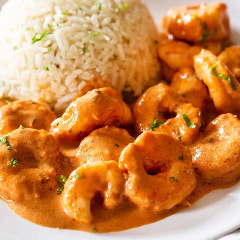 Camarones Crema de Chipotle