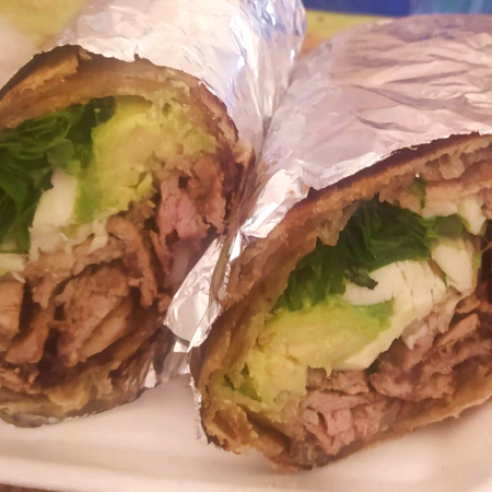 BURRITO CHICO DE BISTEC DE PUERCO 20 CM APROX