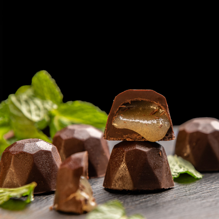 Chocolate Semiamargo Relleno de Menta (1 Ud)