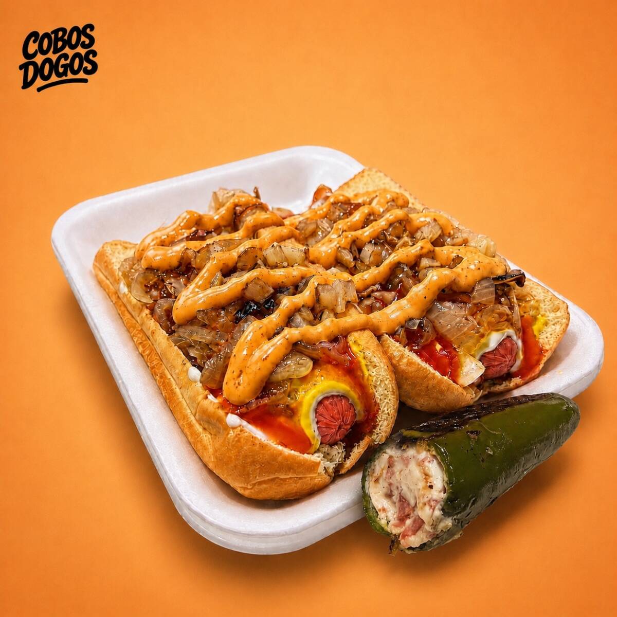 2 Hot Dogs Norteños con Aderezo