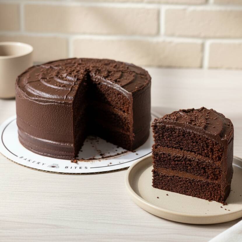 Porción Torta Vegana de Chocolate