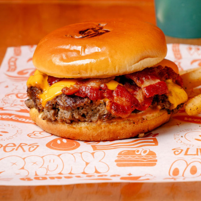 Combo Bacon Cheese Burger + papas