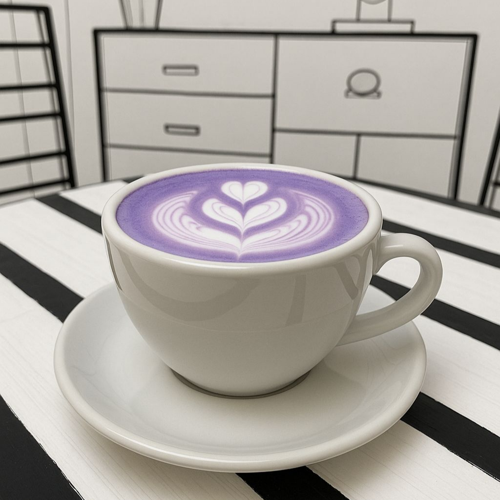 Taro latte 12oz