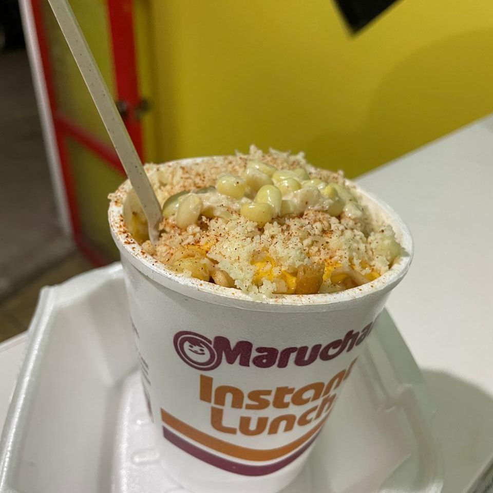 Maruchan con Elote