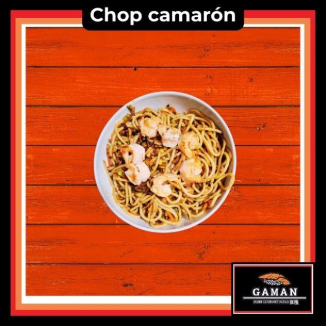 Chop de verdura con camarón