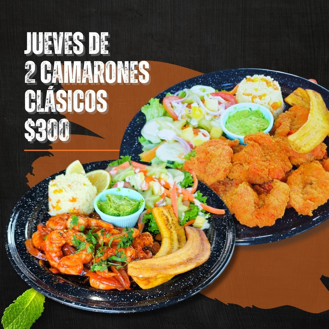 Jueves 2 Camarones X $300