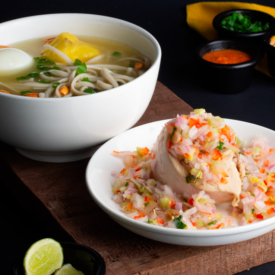 Caldo de Gallina Acevichada