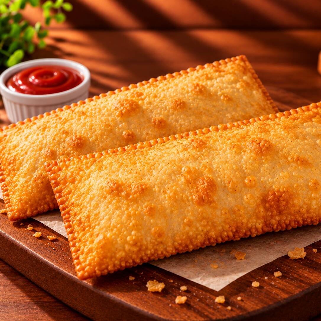 Dois pastéis deliciosos para deixar seu pedido ainda melhor! Aproveite nossa promoção e escolha os sabores dos seus 2 pastéis favoritos entre as opções disponíveis no cardápio. Pastéis preparados com massa crocante e recheios saborosos, perfeitos para compartilhar ou aproveitar tudo sozinho!