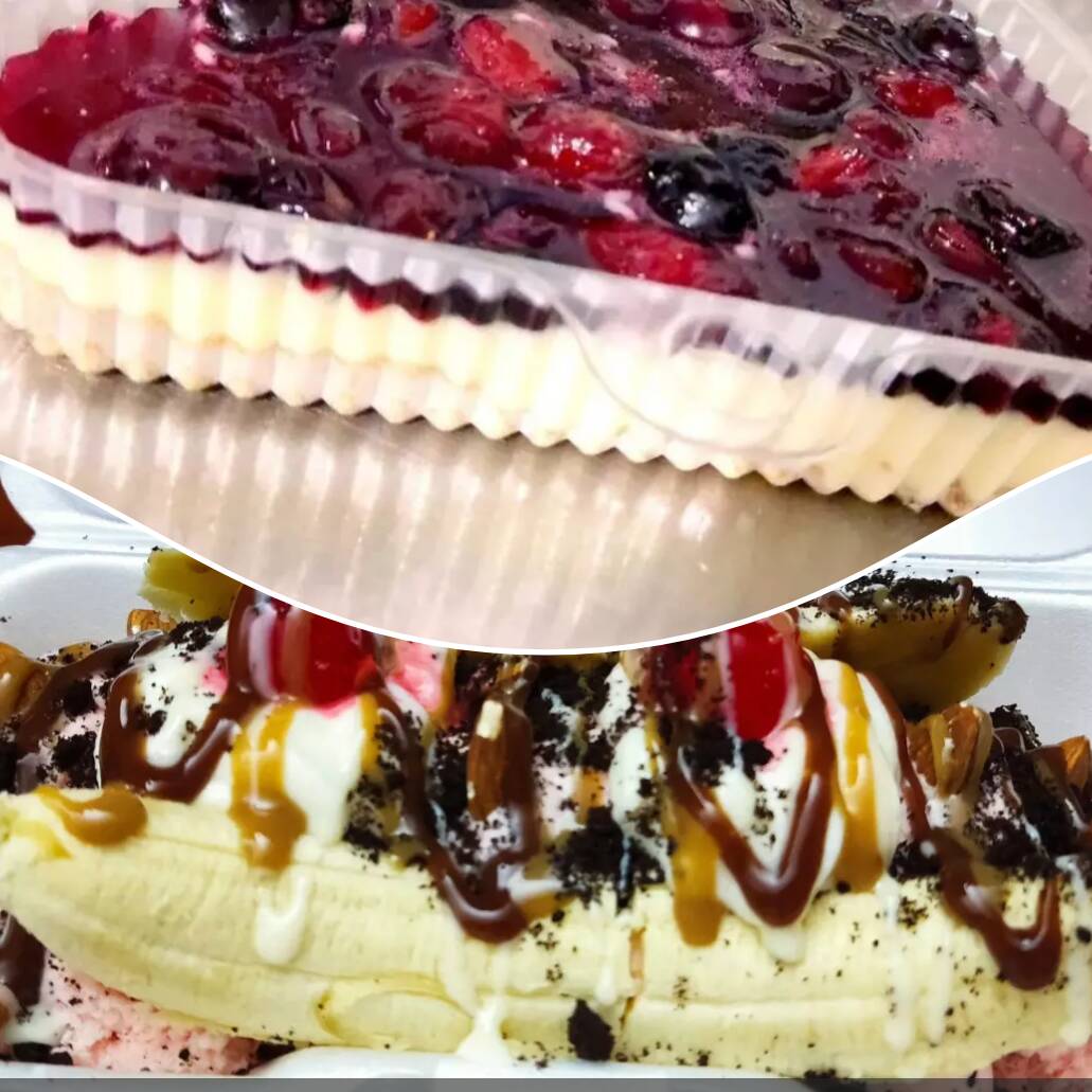 Frutos rojos + Banana split