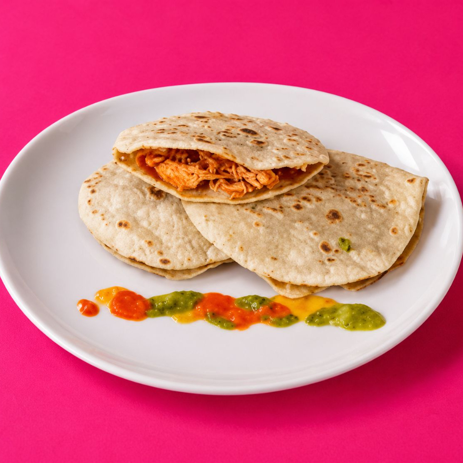 2 gorditas de queso + 1/2 café