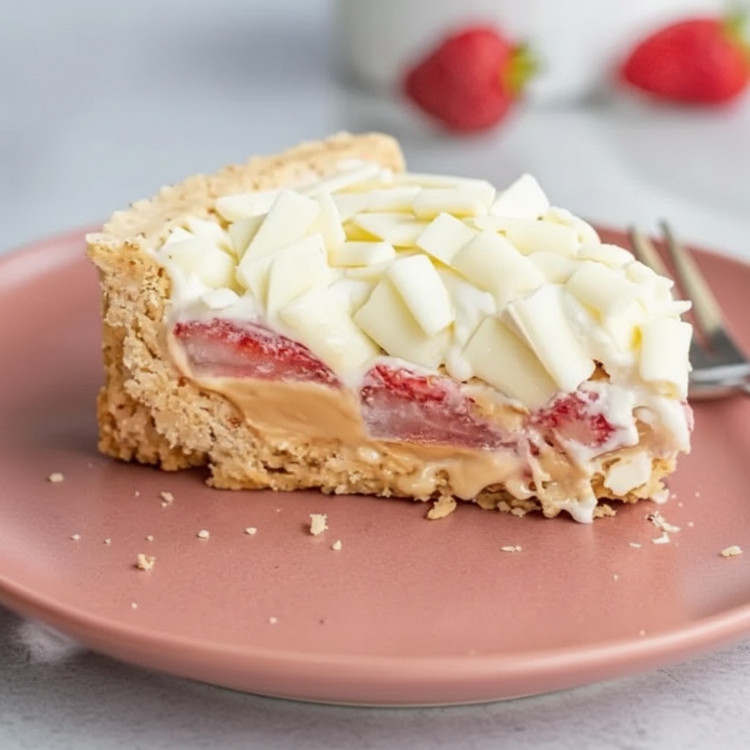 Uma deliciosa torta morangoffee com base crocante e recheio cremoso de doce de leite e morangos in natura. Finalizada com chantilly proteico zero açúcar e lascas de chocolate branco diet. Informação Nutricional (Porção de 100g) Valor energético: 203 kcal Carboidratos: 20,2 g Proteínas: 12,4 g Gorduras totais: 8,5 g Gorduras saturadas: 3,9 g Fibra alimentar: 1,5 g Sódio: 56 mg Lista de Ingredientes morangos in natura, doce de leite diet, chantilly proteico zero açúcar (iogurte narutal, leite, emulsificante, whey protein), farinha de arroz, ovos, gordura vegetal, farinha de castanha de caju, polvilho doce, chocolate branco diet. adoçantes: stevia, sucralose, sorbitol, maltitol Alergênicos Contém: leite, ovos, castanha de caju. Pode conter traços de: amendoim, amêndoas, castanha-do-pará, macadâmia, avelãs, pistache. Não contém glúten. Não contém açúcar.