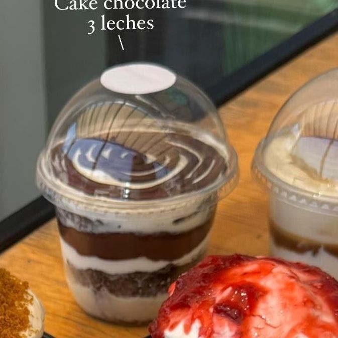 Pastel cuchareable chocolate