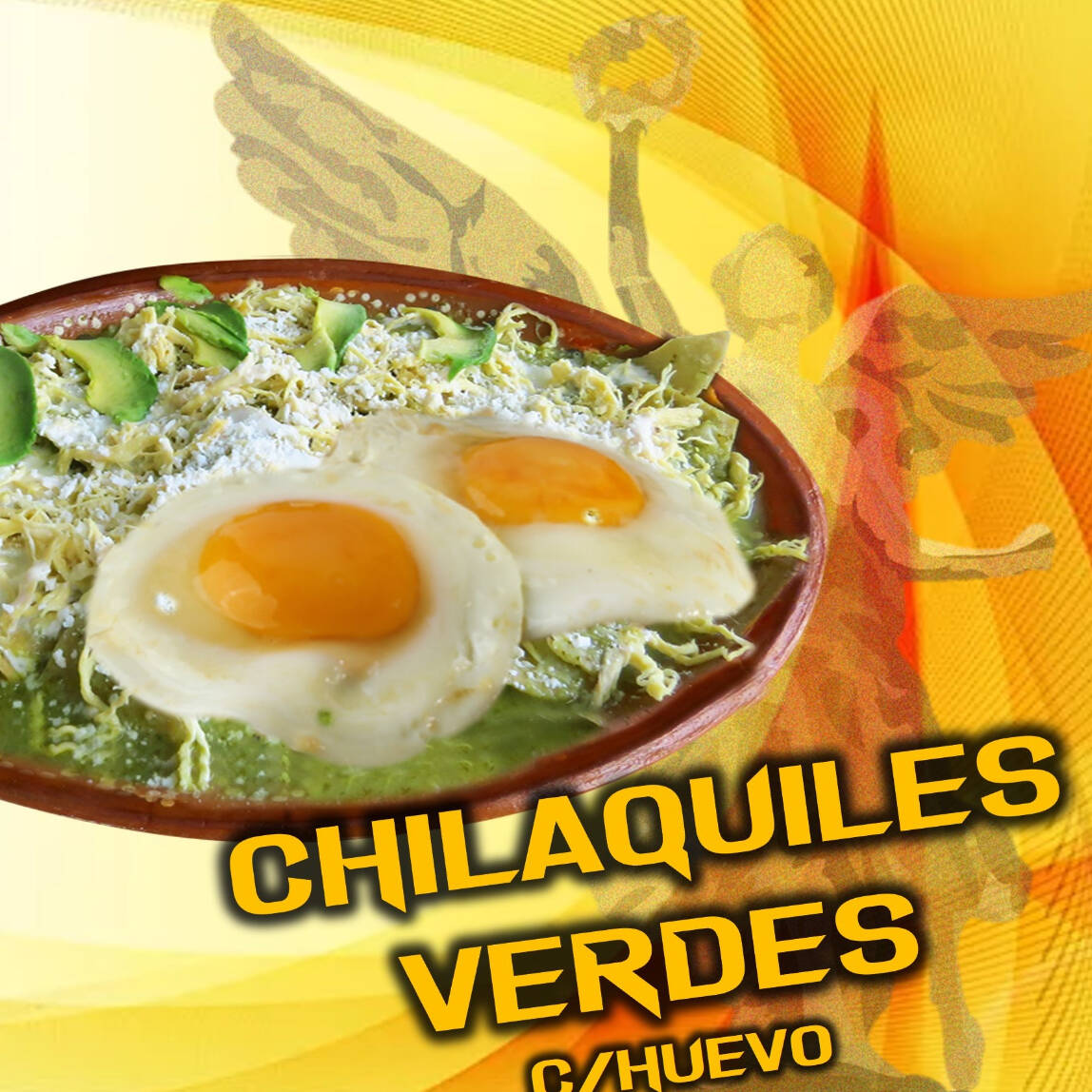 CHILAQUILES VERDES/HUEVO