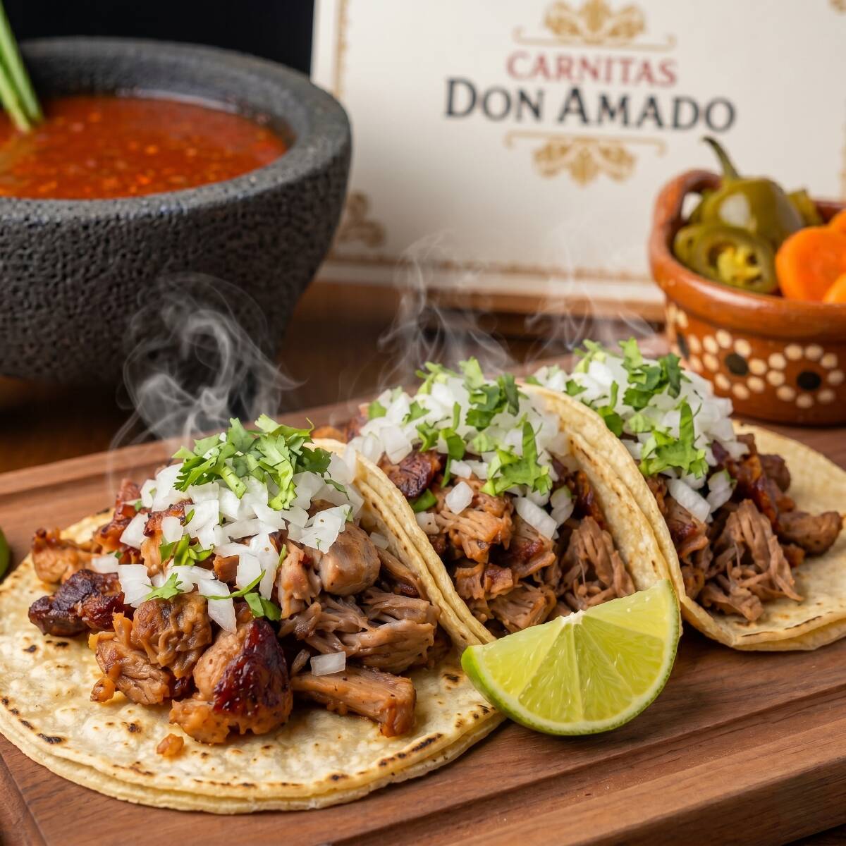 3 Tacos Maciza con Cuerito