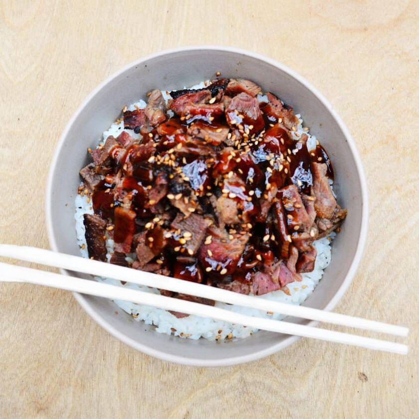 Teriyaki Bowl de Res al Carbón