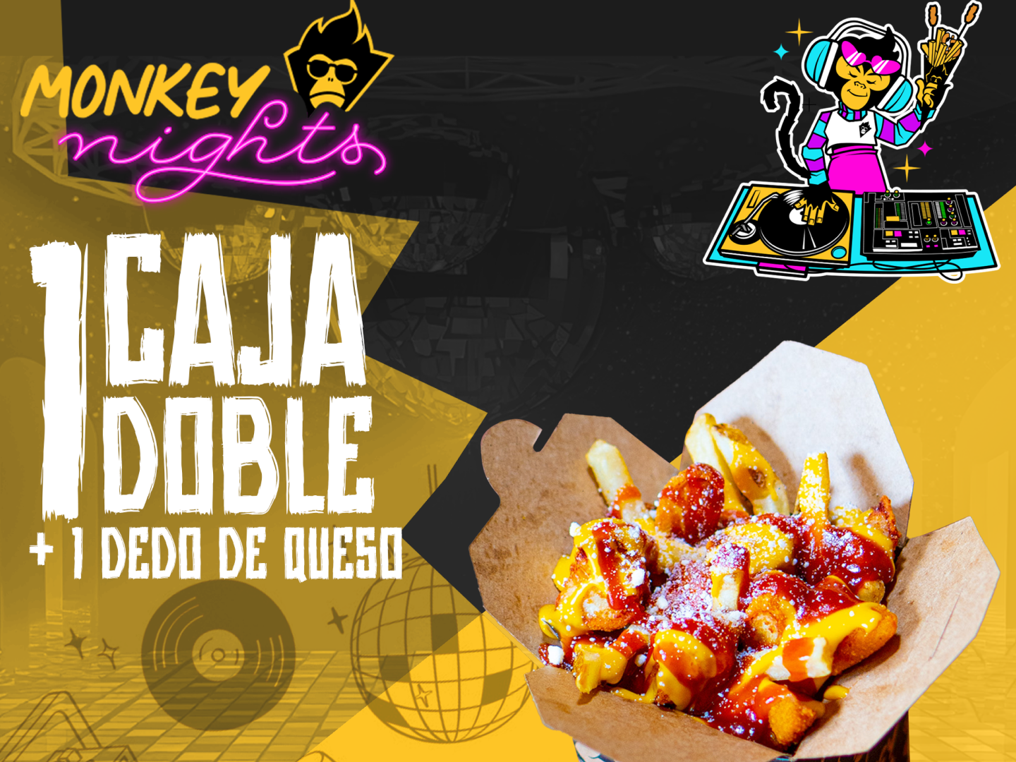 1 CAJA DOBLE + 1 DEDO DE QUESO