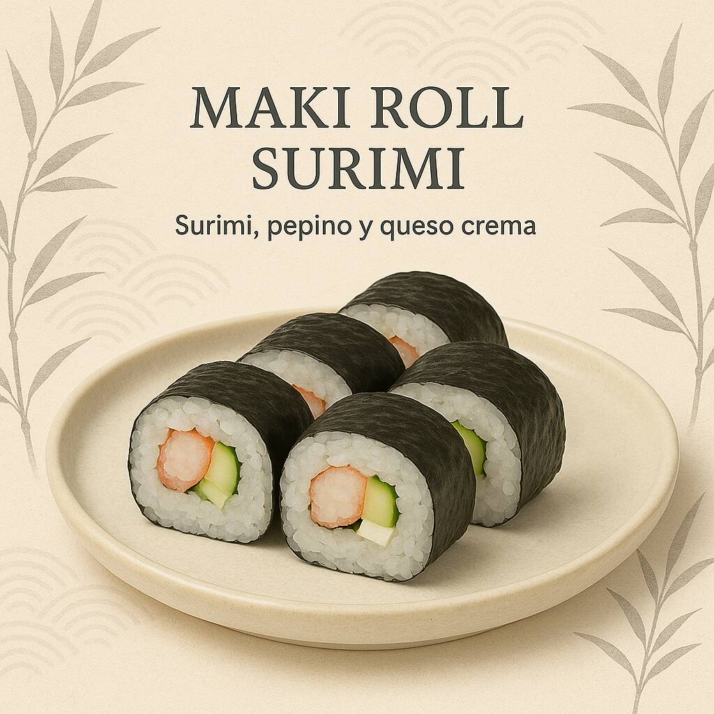 Maki Roll Surimi 8 Piezas y Refresco