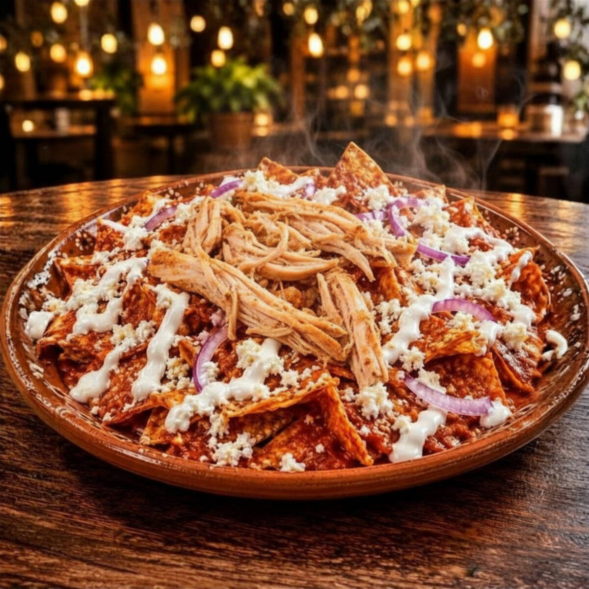 Chilaquiles con Pollo
