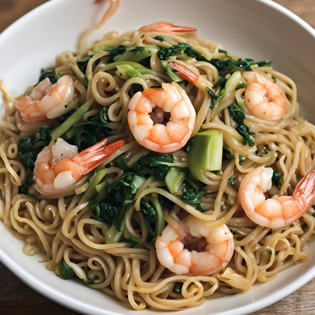 Chow Mein de Camarón