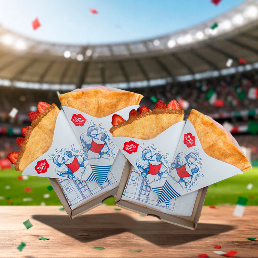 Paquete futbolero: 4 crepes