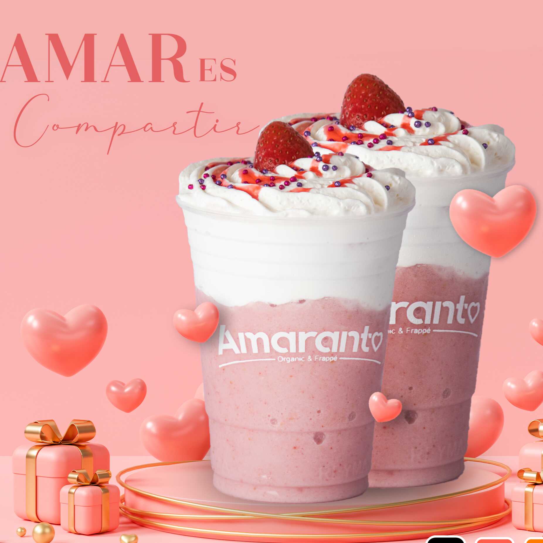 Frappé Fresas con Crema