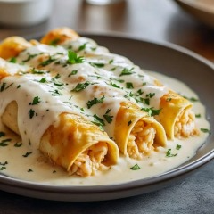 Panqueca de Frango com REQUEIJÃO ao Molho Branco – Embalagem com 3 Unidades
Sabor, praticidade e muito recheio em cada mordida!
Nossas panquecas são preparadas com massa leve, recheadas com frango desfiado e queijo, cobertas com um delicioso molho branco, proporcionando uma refeição cremosa e irresistível.