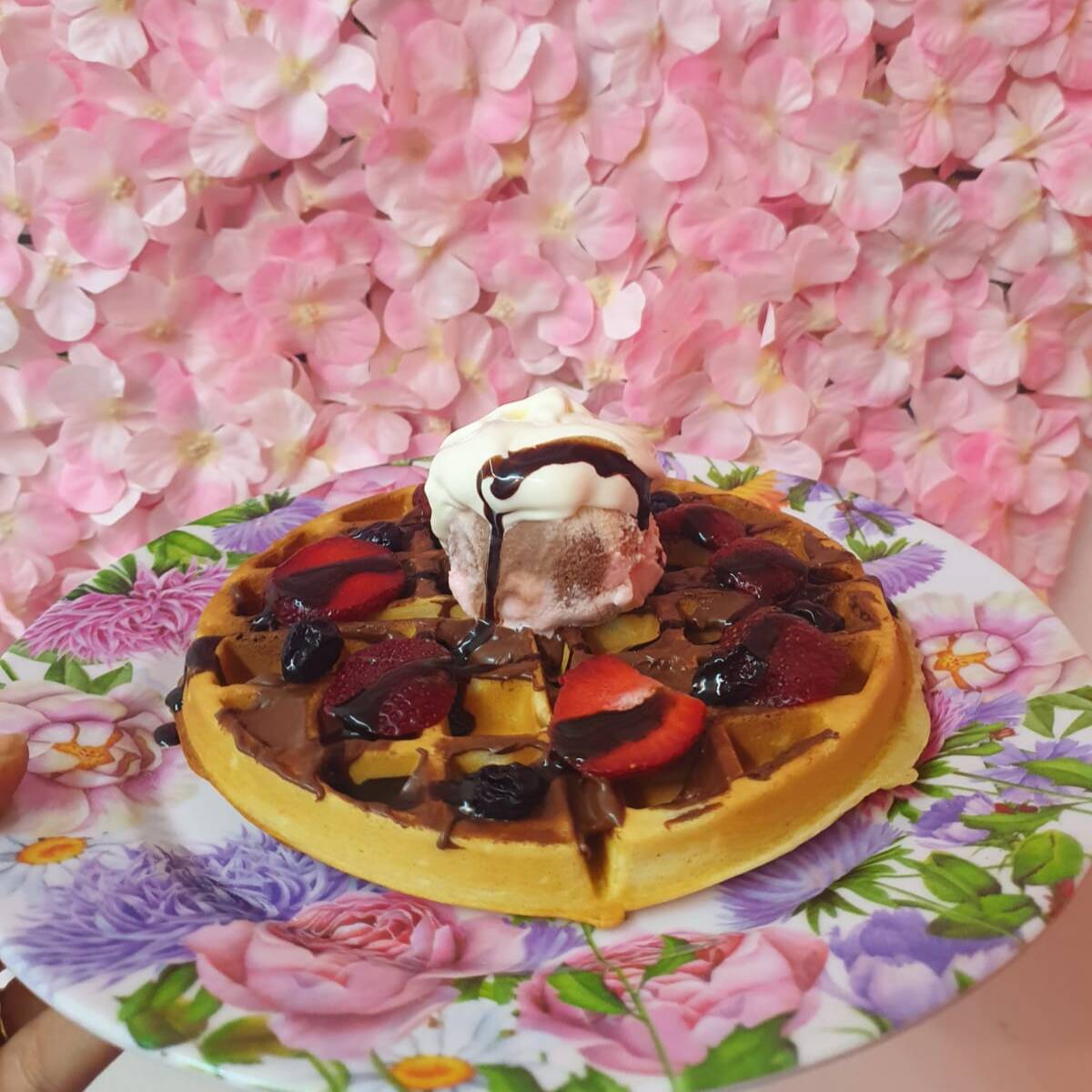 Waffle de Frutos Rojos