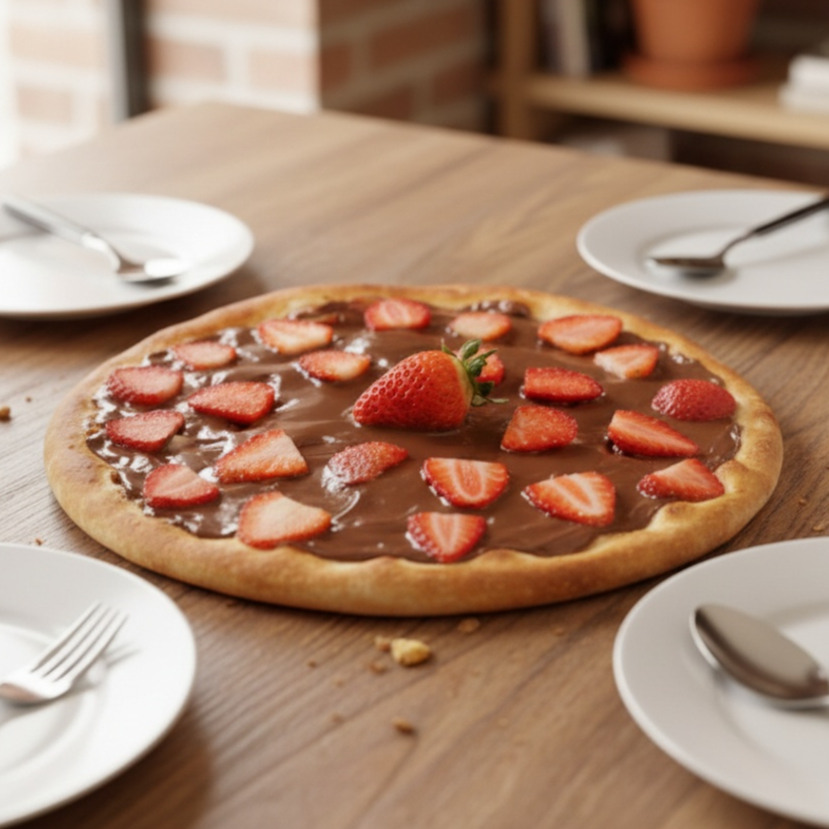 Chocolate e morango.